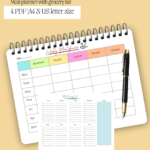 Meal planner printable pdf |digital download